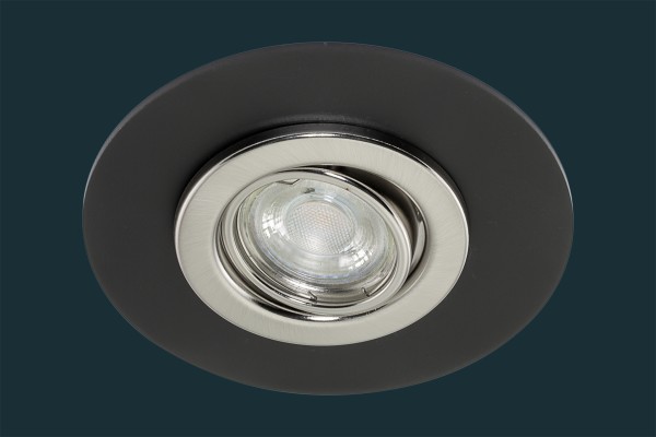 Ausgleichsblende Ø 15 cm mit Federverlängerung, schwarz-matt