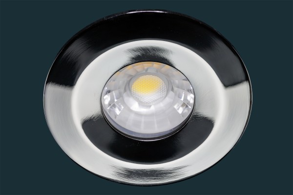 LED Einbaustrahler JET, IP65, dimmbar, 8W, chrom