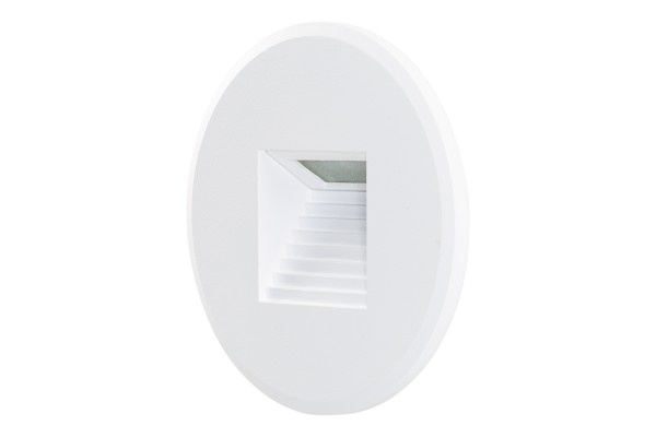 Treppenleuchte LUMA, rund, weiß