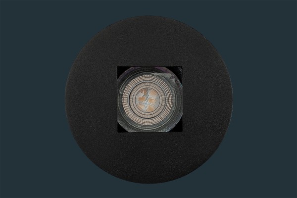 LED Einbaustrahler SQUARE, rund, schwarz