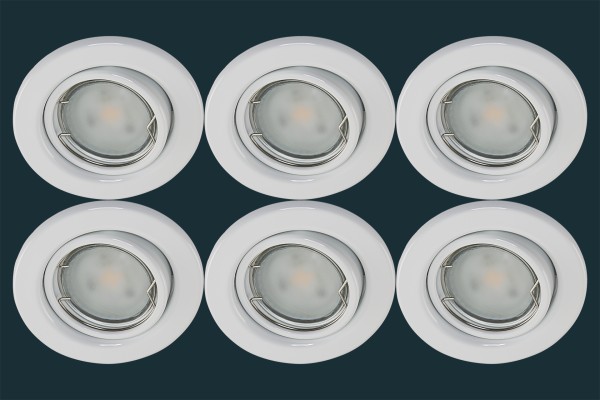 6er Set Osram LED Einbaustrahler, Star 120°