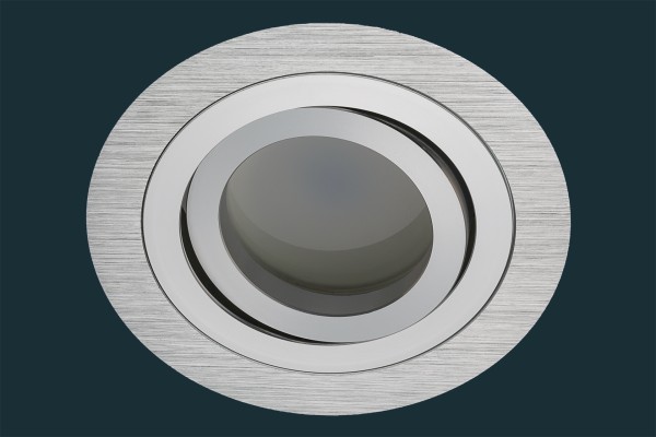 LED Einbaustrahler Solid Alu FLAT DIM 120, rund