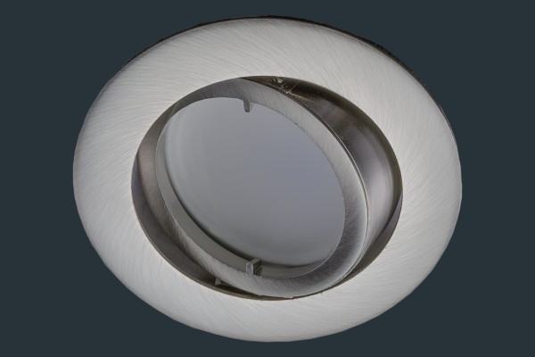 LED Einbaustrahler flach FLAT DIM 120, matt-chrom