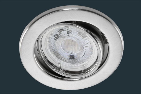 LED Einbaustrahler 5 Watt, matt chrom