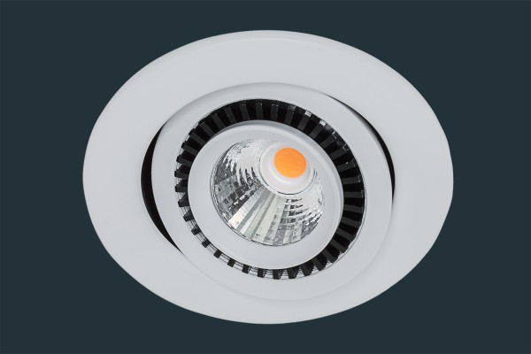 LED Einbaustrahler FLEX 350° schwenk- und drehbar COB, weiß