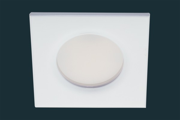 LED Einbaustrahler FLOOD IP44, eckig, weiß