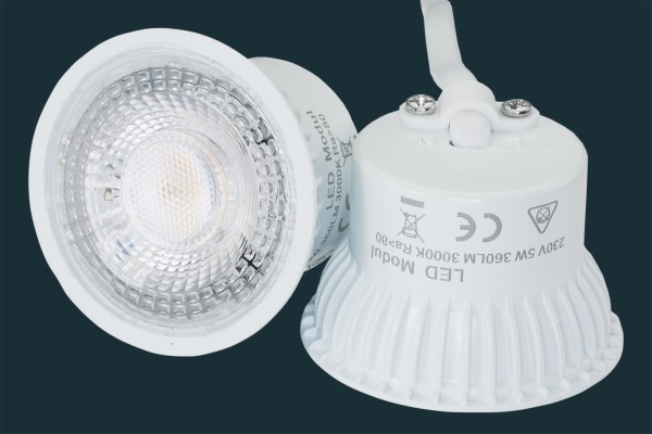 LED GU10 Modul COB 5W 230V, MR50 38°