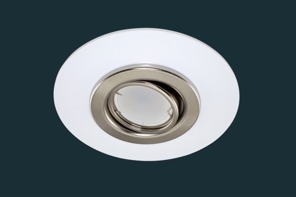 Ausgleichsblende Ø 15 cm mit Federverlängerung, weiß